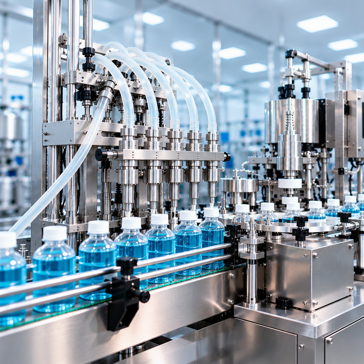 Filltech Automatic Volumetric Liquid Filling Line